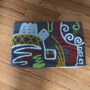 CB2 Embroidered Pillow Covers